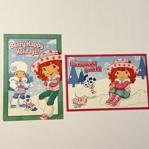 Strawberry Shortcake Christmas Post‎ Card Strawberry, Custard Pupcake 2008